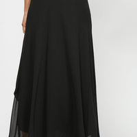 Long Chiffon Skirt with Tulip Hem