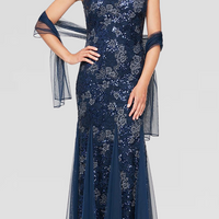 Petite - Emily Embroidered Fit and Flare Dress