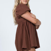 Lorna Romper Brown