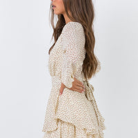 String Of Love Romper Beige
