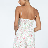Emilee Floral Romper Cream