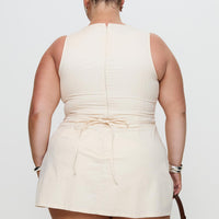 Yumiko Romper Cream Curve