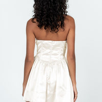 Over The Moon Romper Champagne