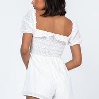Leni Romper White