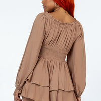 Arley Romper Brown