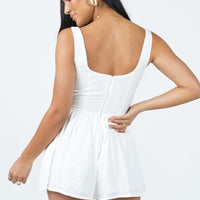 Judson Romper White