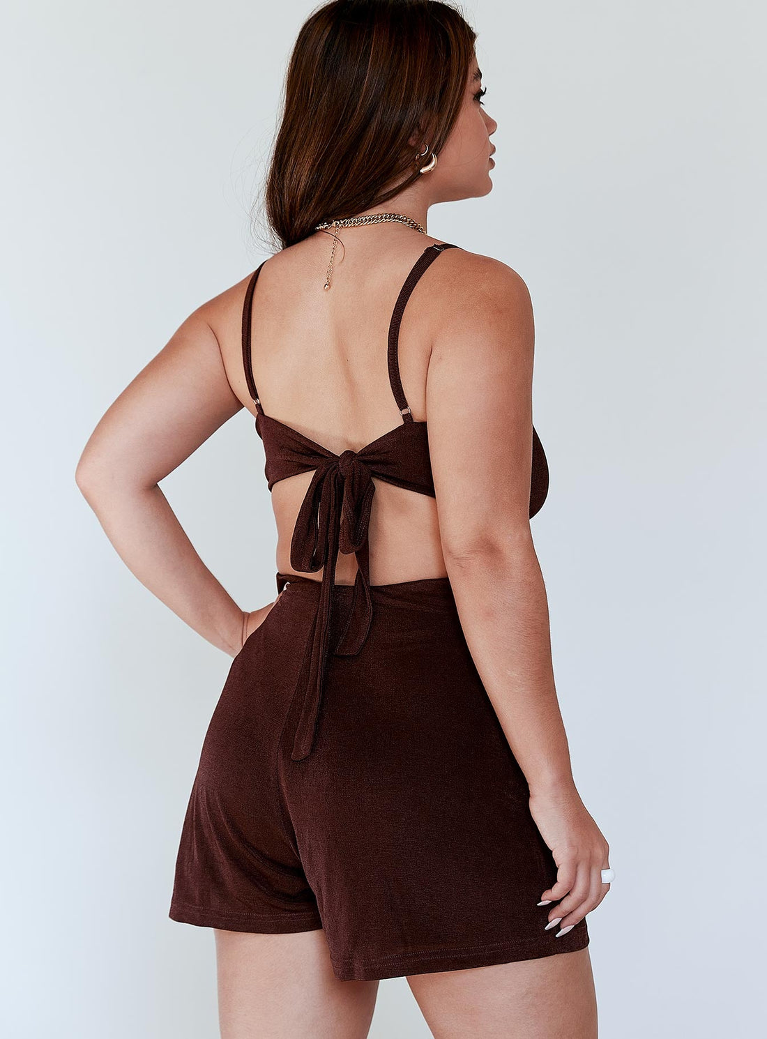 Hawthorne Romper Brown