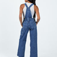 The Ragged Priest Dude Overalls Mid Blue