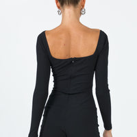 Jolie Romper Black