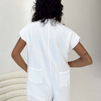 Salt Lake Romper White