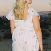 Front Row Romper White Curve