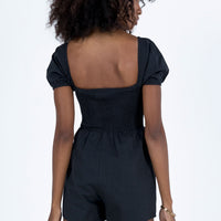 Maimie Romper Black