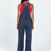 Kacey Long Overalls Mid Blue