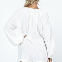 Cameron Romper White