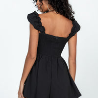 Shauna Romper Black