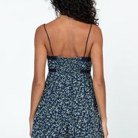 Emilee Floral Romper Navy