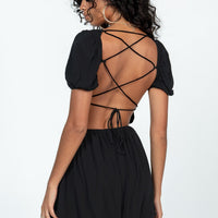 Elijah Romper Black