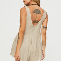 Mackellar Romper Beige