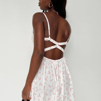 Libbie Romper White Floral