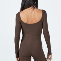 Norah Romper Brown