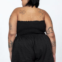 VIP Strapless Romper Black Curve