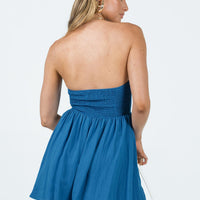 Beau Strapless Romper Blue