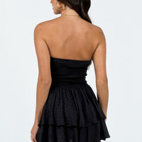The Love Galore Strapless Romper Black