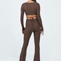 Devera Jumpsuit Brown