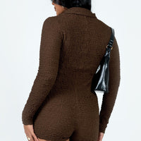 Blanford Romper Brown