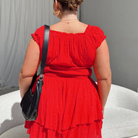 The Love Galore Romper Red Curve