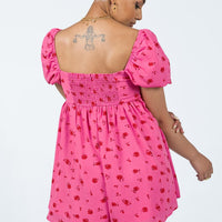 Lorna Romper Pink