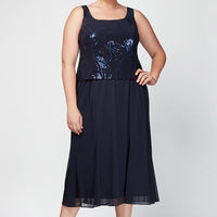 Plus Annabelle Godet Detail Firework Sequin Jacket Dress