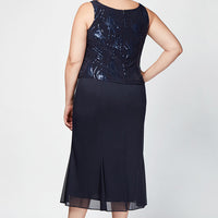 Plus Annabelle Godet Detail Firework Sequin Jacket Dress