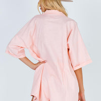 Sinclair Romper Pink