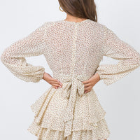 String Of Love Romper Beige