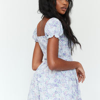 Sabrina Romper Blue Floral