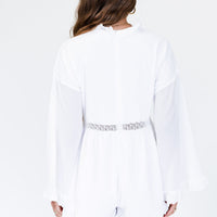 One Kiss Romper White