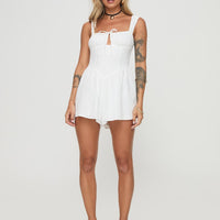 Two Sides Romper White