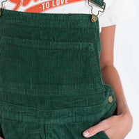 Kacey Short Overalls Khaki Tall