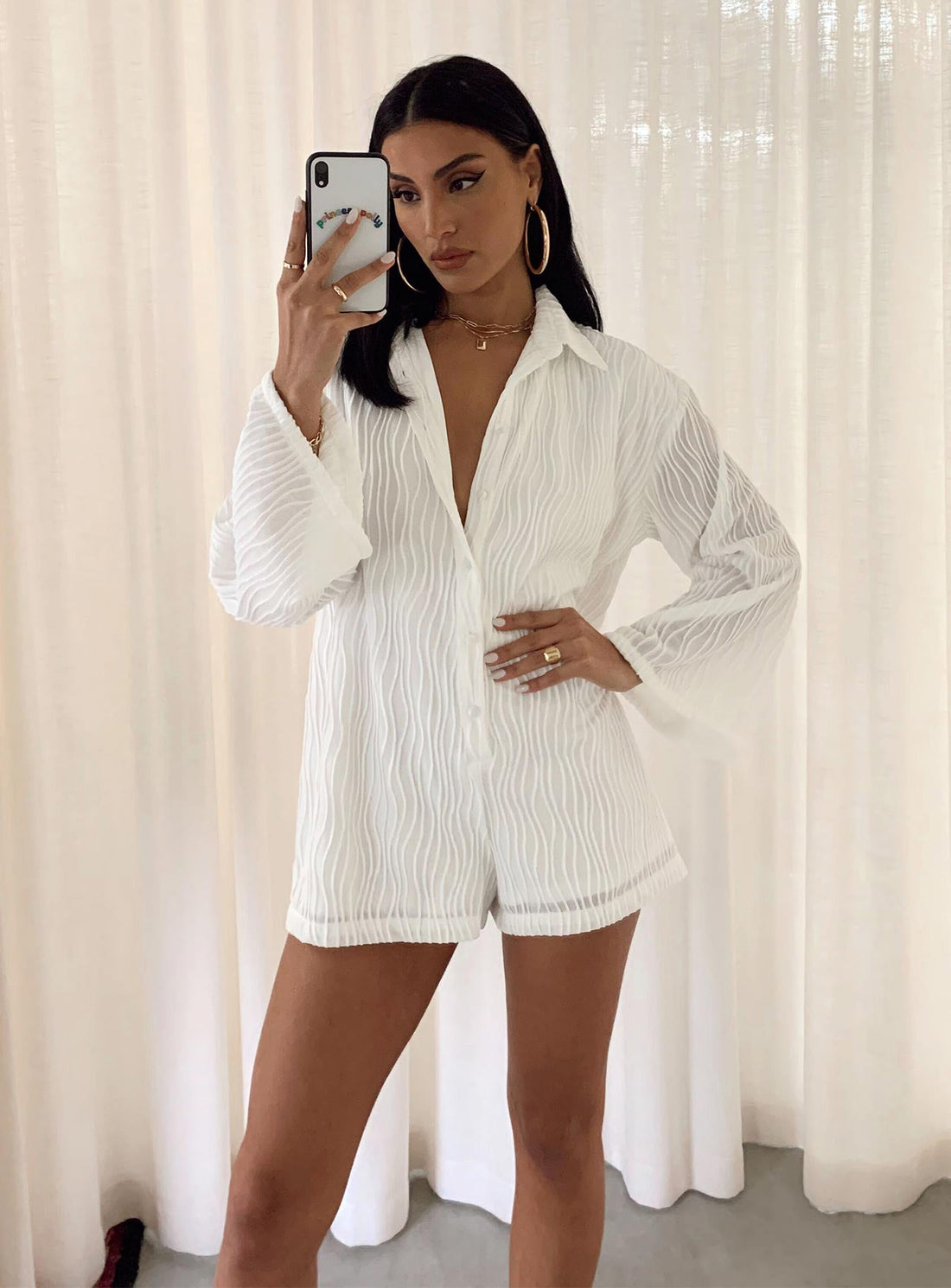 Dimitry Romper White