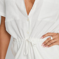 Palm Cove Playsuit White