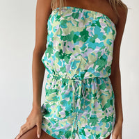 Benjamin Romper Green Floral
