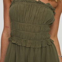 In Wonderland Romper Sage