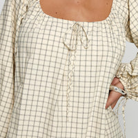 Preacher Playsuit White Check