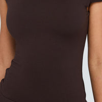 Got That Sense Strapless Playsuit Brown