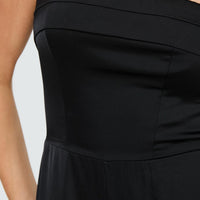 Loreno Strapless Jumpsuit Black