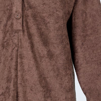Kegan Long Sleeve Romper Camel