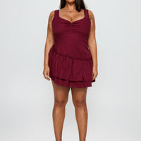 Shantelle Romper Burgundy Curve