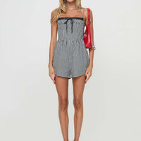 Trynia Romper  Black / White Gingham