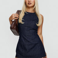 Ainsleigh Shift Denim Playsuit Mid Wash Tall
